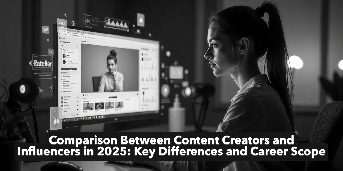 Comparison Between Content Creators and Influencers in 2025: Key Differences and Career Scope