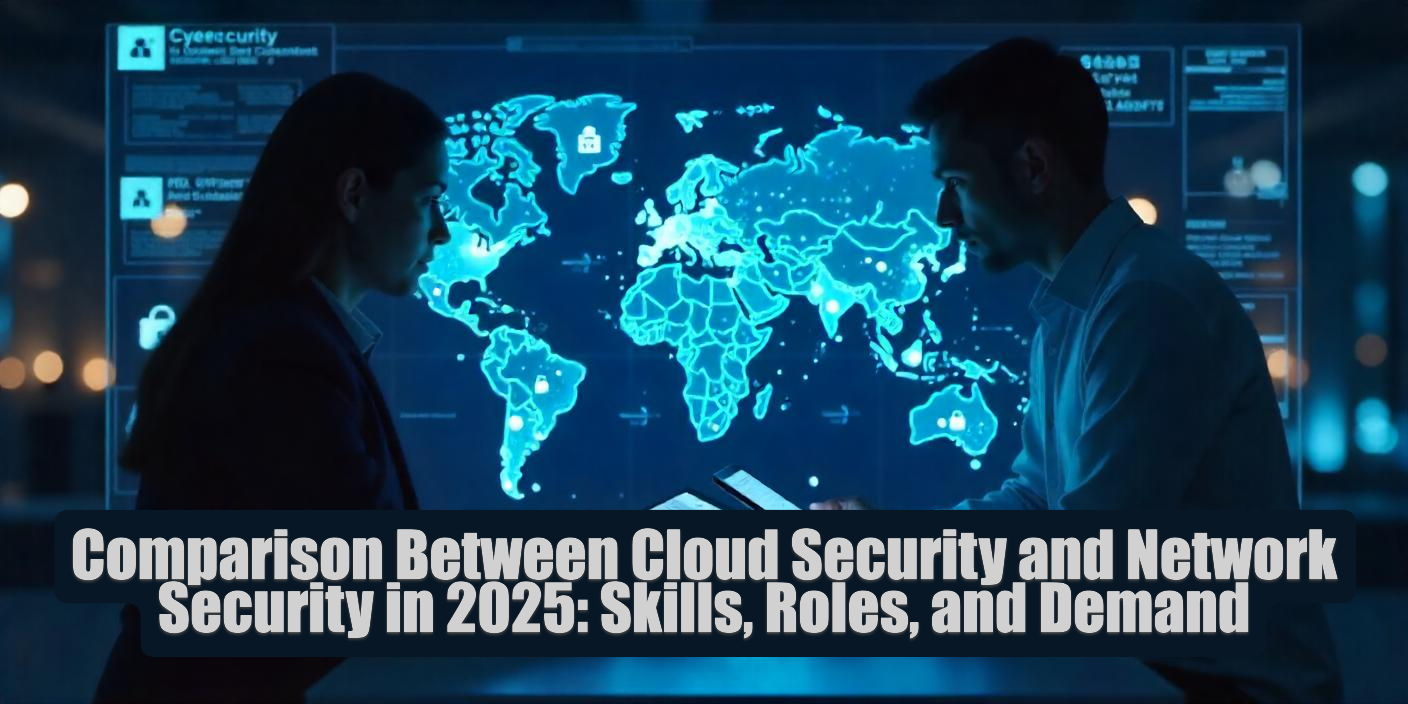 Comparison Between Cloud Security and Network Security in 2025: Skills, Roles, and Demand