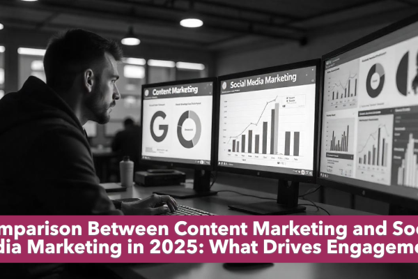 Comparison Between Content Marketing and Social Media Marketing in 2025: What Drives Engagement?