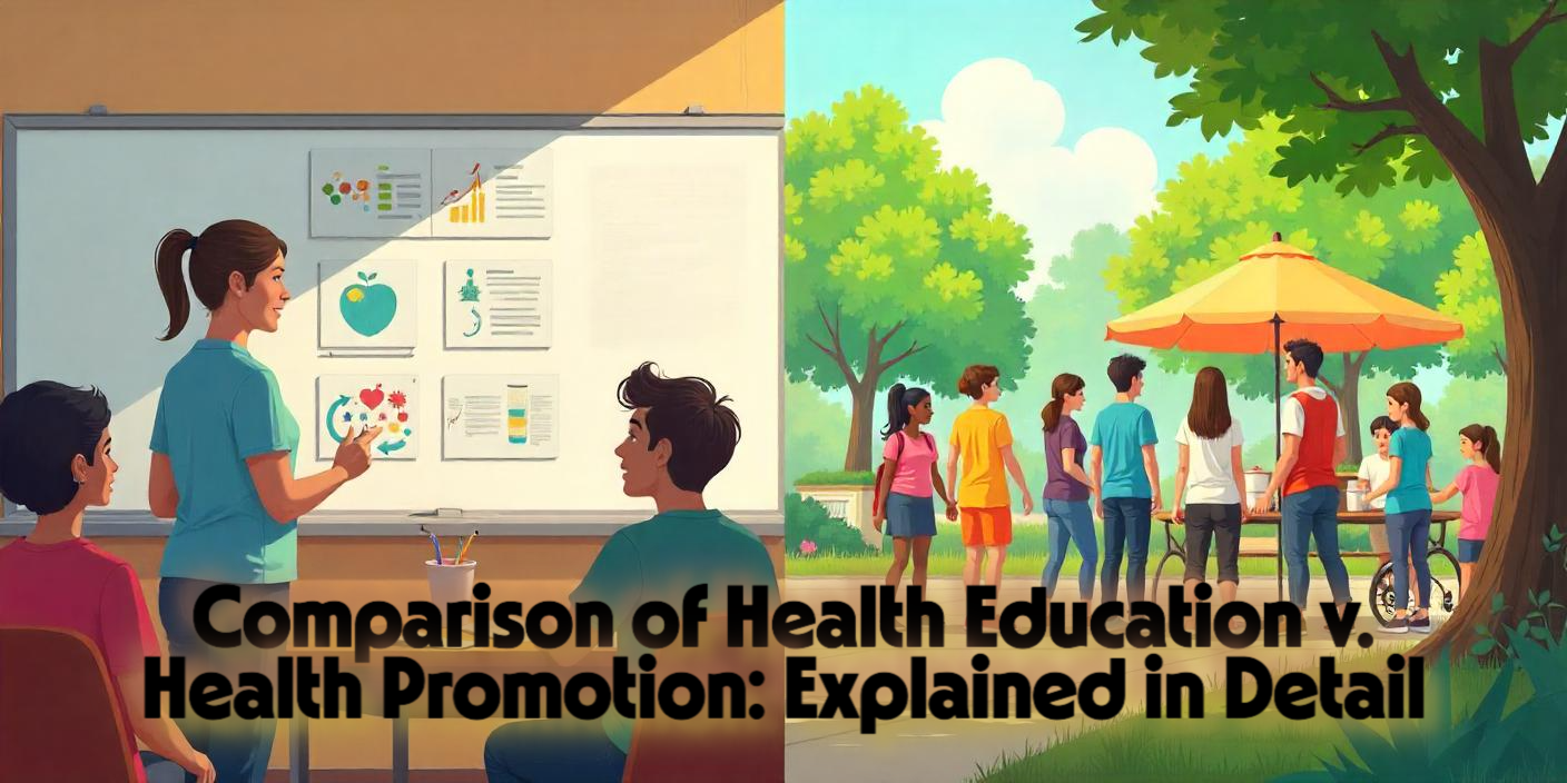 Comparison of Health Education v. Health Promotion: Explained in Detail